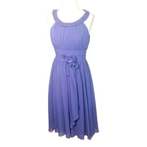Mori Lee by Madeline Gardner Sleeveless Chiffon DressLilac Size 7/8 Never Worn